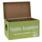 ΞΥΛΙΝΟ ΜΠΑΟΥΛΟ ΠΡΑΣΙΝΟ “MOJITO ACAPULCO” 50×30×30cm