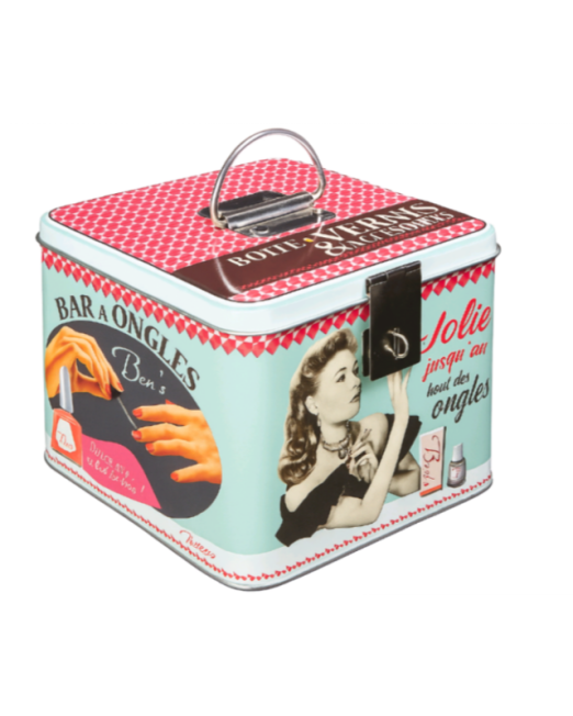 ΜΕΤΑΛΛΙΚΟ ΚΟΥΤΙ ΓΙΑ ΜΑΝΙΚΟΥΡ ΚΑΙ ΑΞΕΣΟΥΑΡ 14,50×14,50×12,50 CM