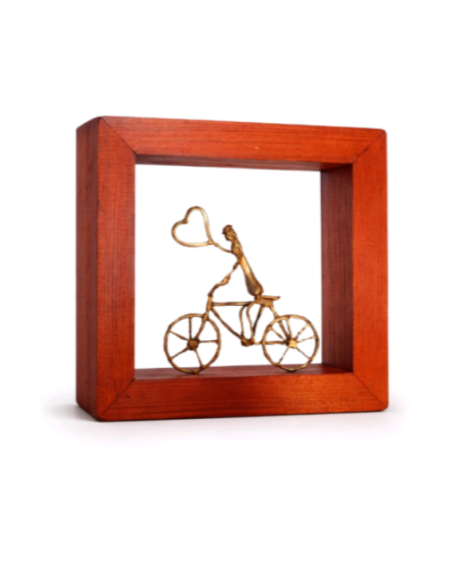 ΤΕΤΡΑΓΩΝΟ ΞΥΛΙΝΟ ΚΟΚΚΙΝΟ ΚΑΔΡΑΚΙ ΜΕ ΟΡΕΙΧΑΛΚΙΝΟ ΓΛΥΠΤΟ ΠΟΔΗΛΑΤΗ 15×4×15cm