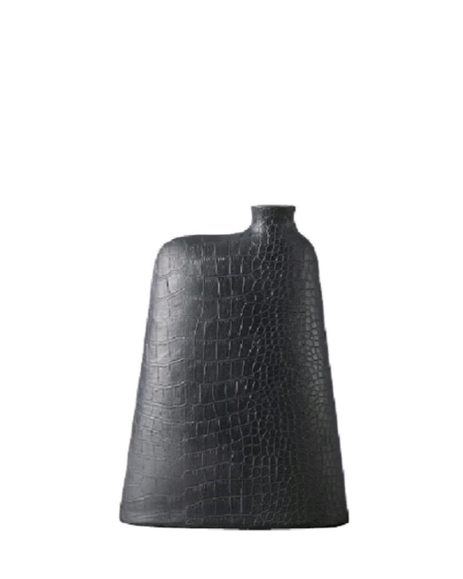 ΜΑΥΡΟ ΒΑΖΟ ΜΠΟΥΚΑΛΙ ΜΕ ΥΦΗ ΚΡΟΚΟ 22×7×30cm