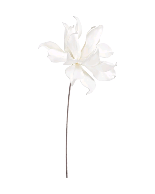 ΔΙΑΚΟΣΜΗΤΙΚΟ ΚΛΑΔΙ ΑΠΟ FOAM 60cm -ΛΕΥΚΟ ΑΝΘΟΣ ΜΕ ΑΕΡΙΝΗ ΚΙΝΗΣΗ