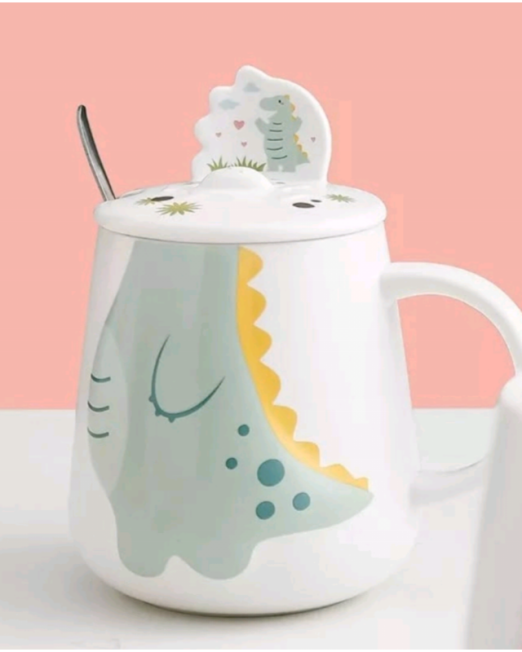 ΚΟΥΠΑ 3D ΔΕΙΝΟΣΑΥΡΑΚΙ ΒΕΡΑΜΑΝ ΜΕ ΚΑΠΑΚΙ ΣΤΗΡΙΞΗΣ ΚΙΝΗΤΟΥ & ΚΟΥΤΑΛΑΚΙ 13×8×13,8cm. 450ml