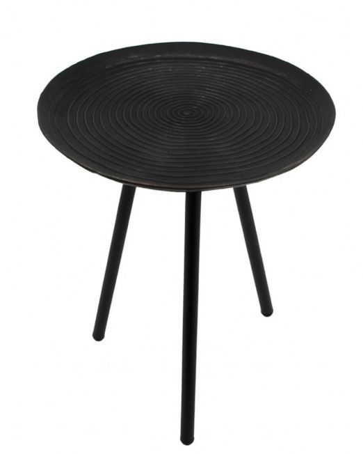 ΜΙΚΡΟ ΒΟΗΘΗΤΙΚΟ ΜΕΤΑΛΛΙΚΟ ΤΡΑΠΕΖΑΚΙ ΣΕ ΜΑΥΡΟ ΧΡΩΜΑ 40×42cm