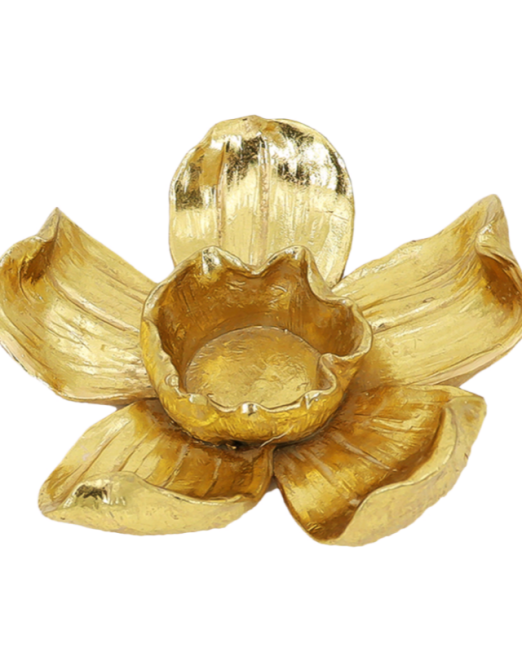 XΡΥΣΟ ΔΙΑΚΟΣΜΗΤΙΚΟ ΚΗΡΟΠΗΓΙΟ "GOLDEN BLOOM" 15×4,50 cm