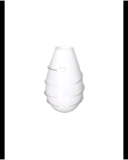 ELEGANT WHITE SCULPTED ΒΑΖΟ ΜΙΚΡΟ ΓΙΑ ΣΥΓΧΡΟΝΗ ΔΙΑΚΟΣΜΗΣΗ 14×28CM