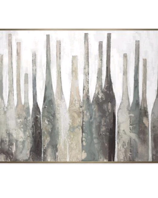 "URBAN BOTTLES" ΑΦΗΡΗΜΕΝΗ ΣΥΝΘΕΣΗ ΣΕ ΚΑΜΒΑ 100×3×70CM