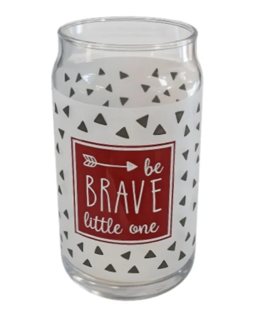 SET ΠΟΤΗΡΙΩΝ "BE BRAVE LITTLE ONE" - 6 ΤΕΜΑΧΙΩΝ 7,6×13,3CM 473ml