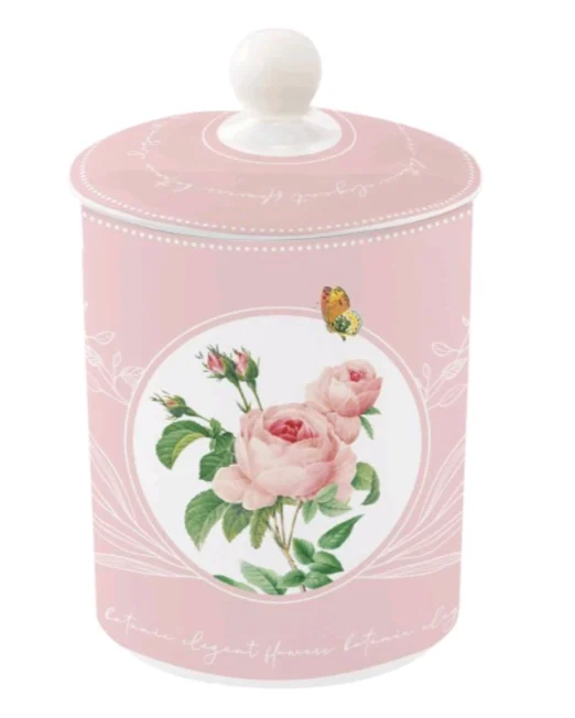 ΒΑΖΟ ΑΠΟΘΗΚΕΥΣΗΣ FLORAL PINK -"ROMANTIC ROSES" 11,50×18CM