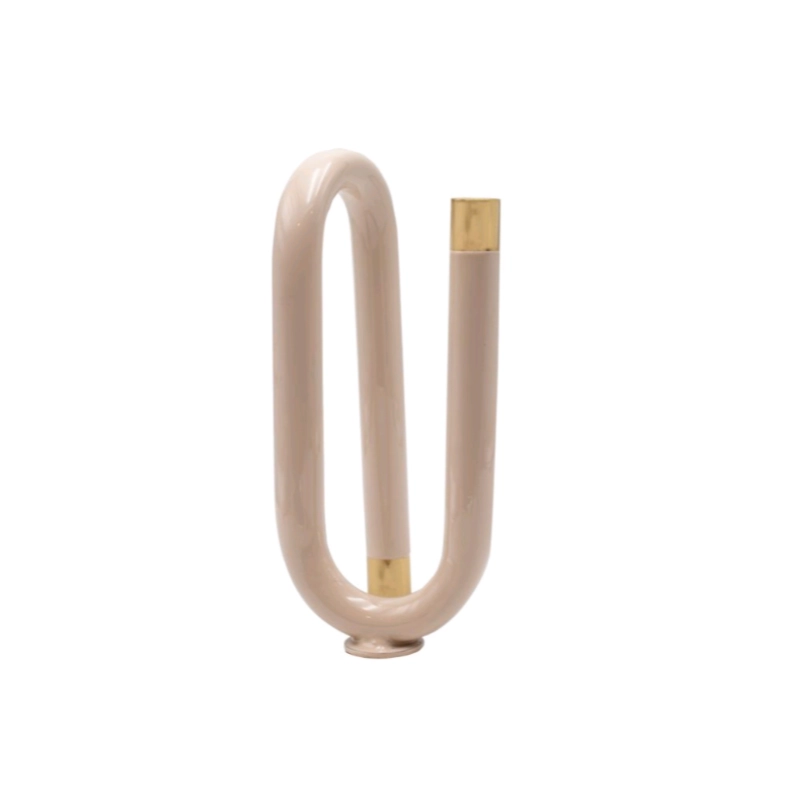 SCULPTURAL BEIGE ΚΗΡΟΠΗΓΙΟ ΜΕ ΧΡΥΣΕΣ ΛΕΠΤΟΜΕΡΕΙΕΣ 11×9×20CM