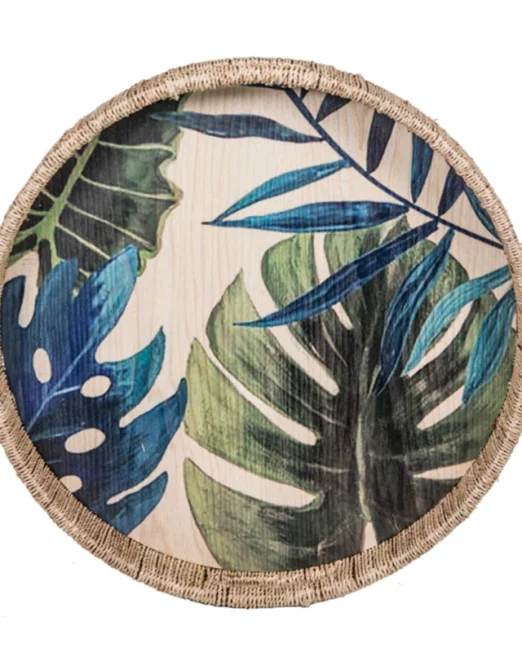 ΔΙΣΚΟΣ ΔΙΑΚΟΣΜΗΤΙΚΟΣ TROPICAL LEAVES 37×5cm